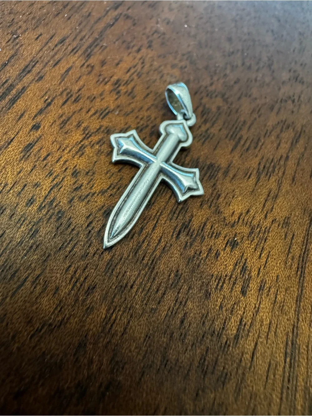 Retired James Avery Fleuree Cross Pendant Sterling Silver 925